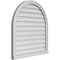 Ekena Millwork Round Top Surface Mount PVC Gable Vent w/ 2"W x 2"P Brickmould Sill Frame, 32"W x 34"H GVPRT32X3403SN - alternate 2